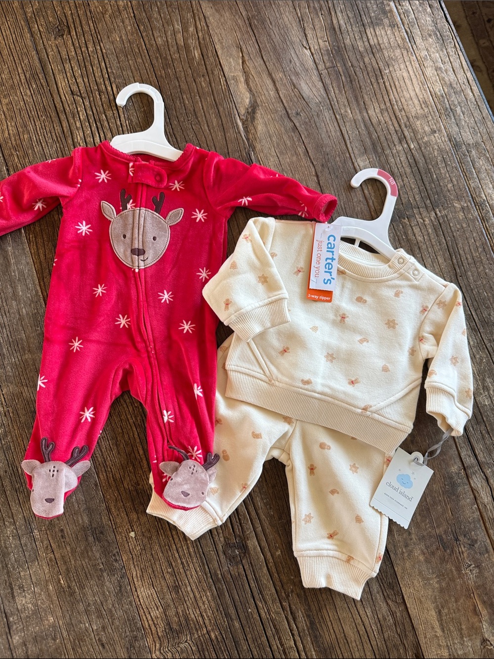 Carter's Cloud Island Holiday Christmas Two-Piece Set for Baby - Cozy Soft NWT